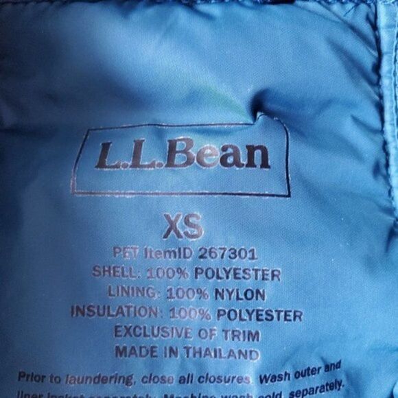 💍L.l Bean Blue Puffer Jacket - Picture 2 of 8